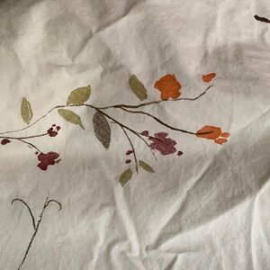 Crate and Barrel Sakura Cotton Full Flat Sheet